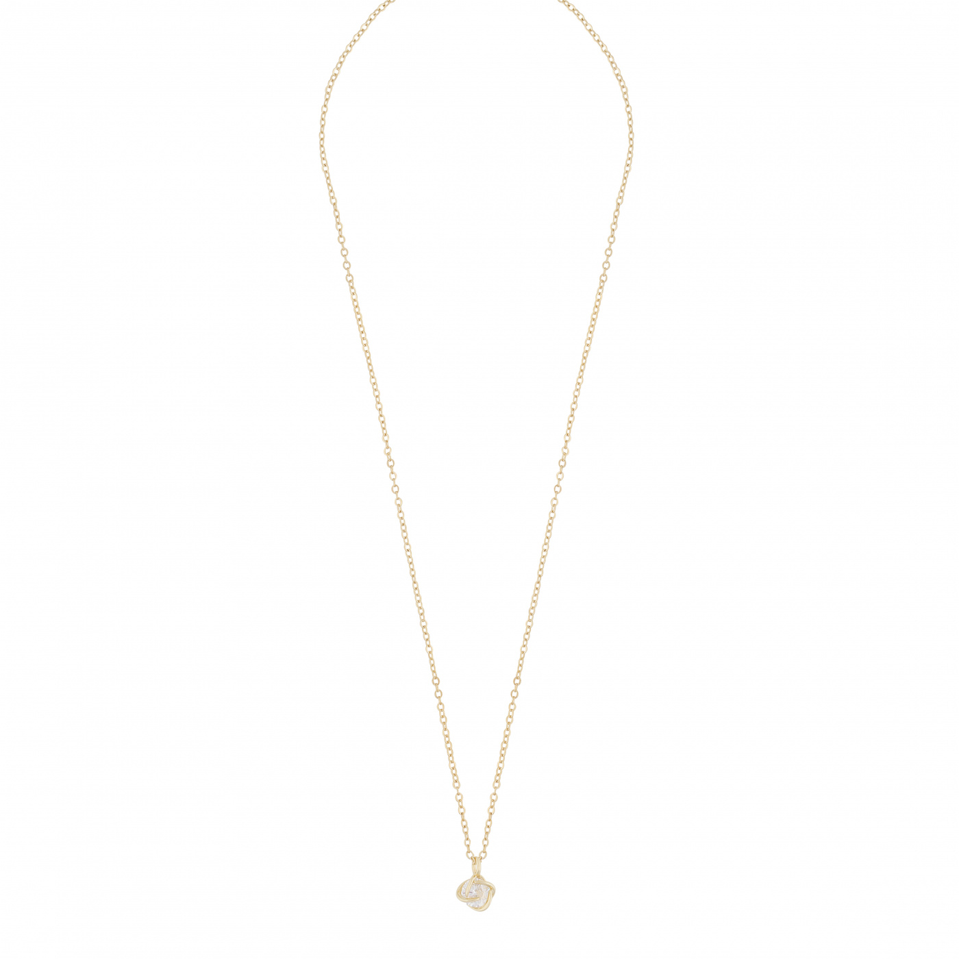 Sevilla pendant neck gold clear 42 cm