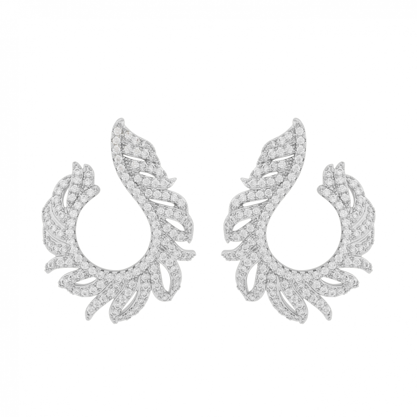 North loop ear Silver/clear-Onesize