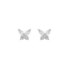 Meya Butterfly small Earrings Silver