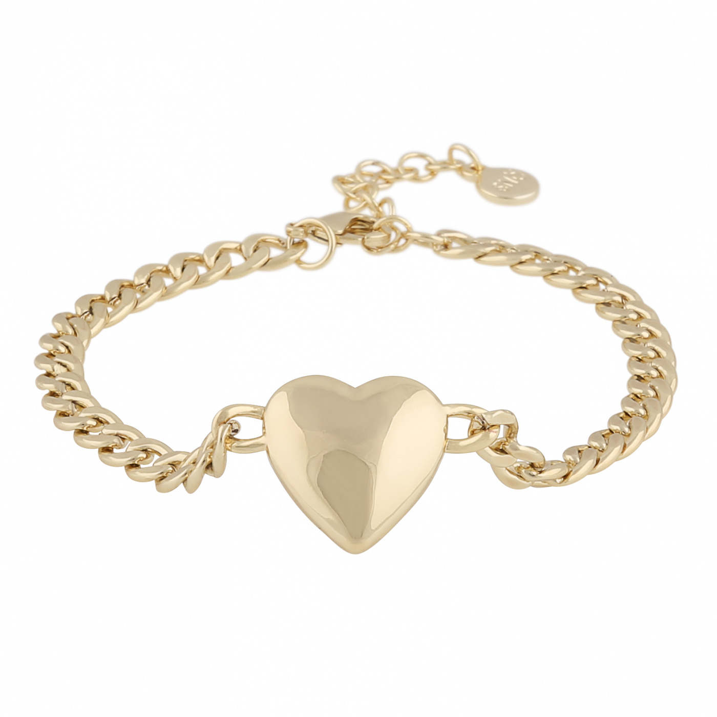 Brooklyn big heart chain brace Gold