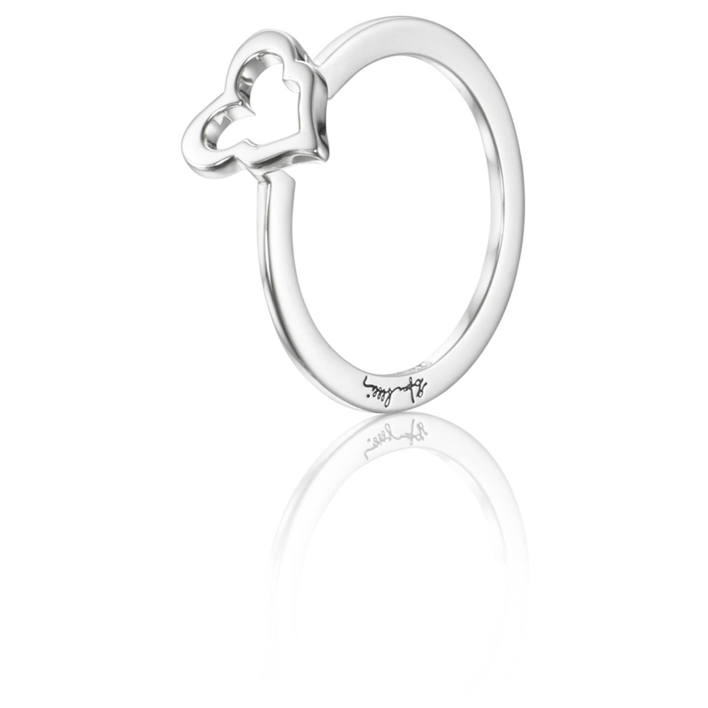 Crazy Heart Ring Silver