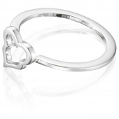 Crazy Heart Ring Silver