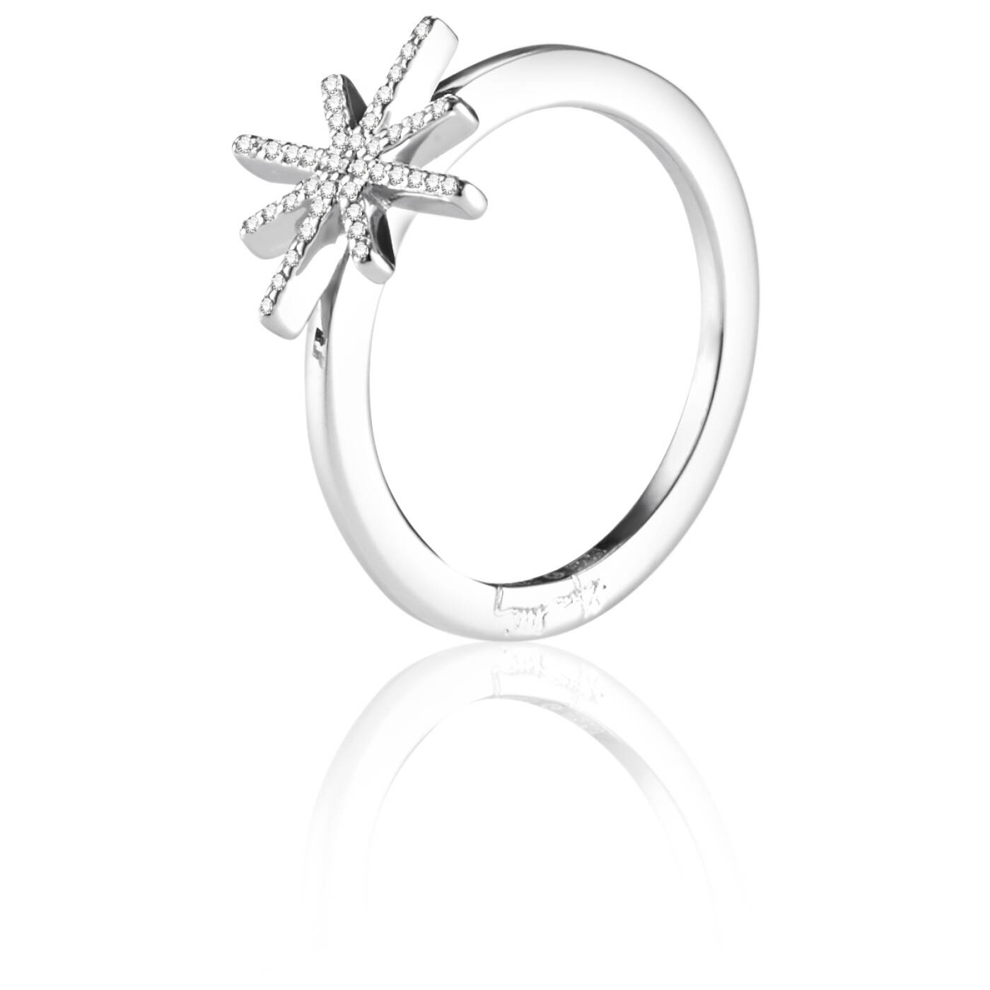 Beam & Stars Ring Silver