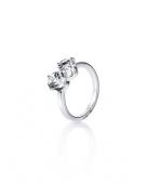 The Mountain & I Ring Silver Crystal Quartz  The Mountain & I Ring Silver Crystal Quartz