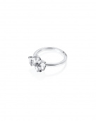 The Mountain & I Ring Silver Crystal Quartz  The Mountain & I Ring Silver Crystal Quartz
