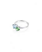 The Sea & I Ring Silver Green Sapphire/Topaz The Sea & I Ring Silver Green Sapphire/Topaz