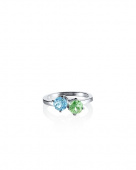 The Sea & I Ring Silver Green Sapphire/Topaz The Sea & I Ring Silver Green Sapphire/Topaz
