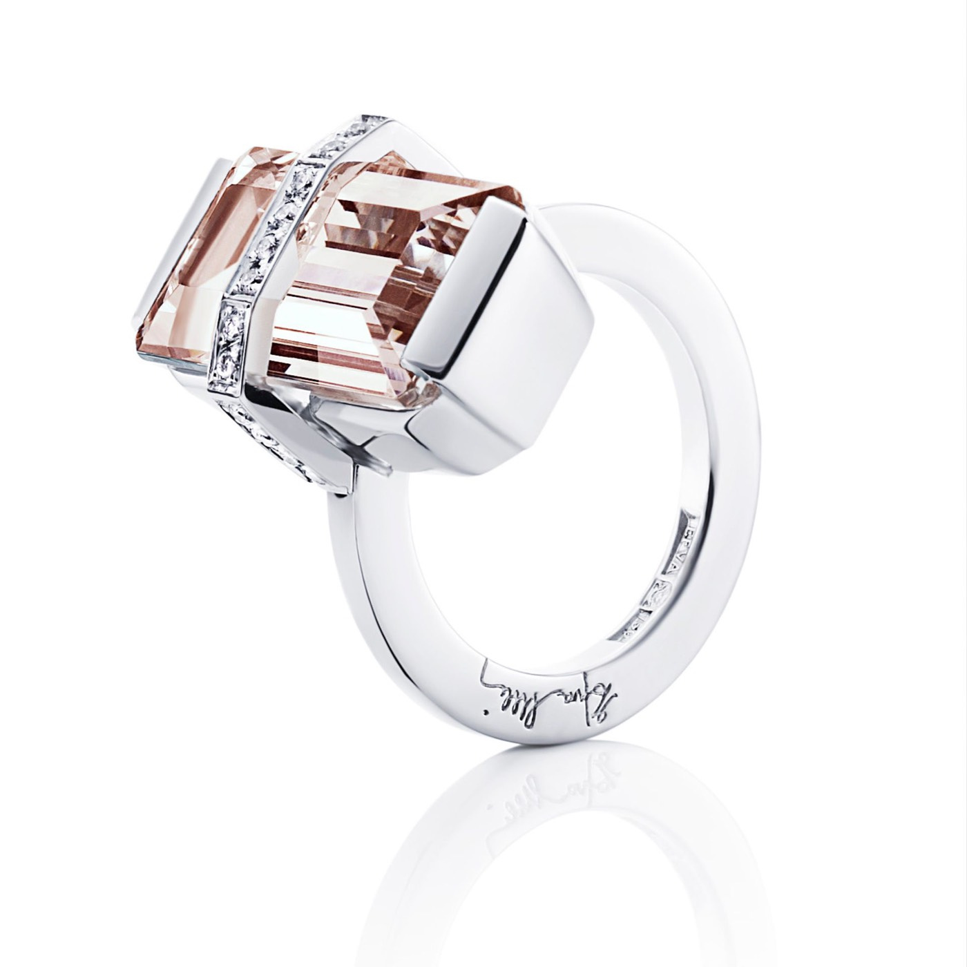 Bend Over - Morganite Ring Gold