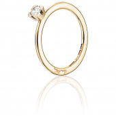 Love Bead Wedding 0.19 ct Diamonds Ring Gold