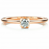Love Bead Wedding 0.19 ct Diamonds Ring Gold