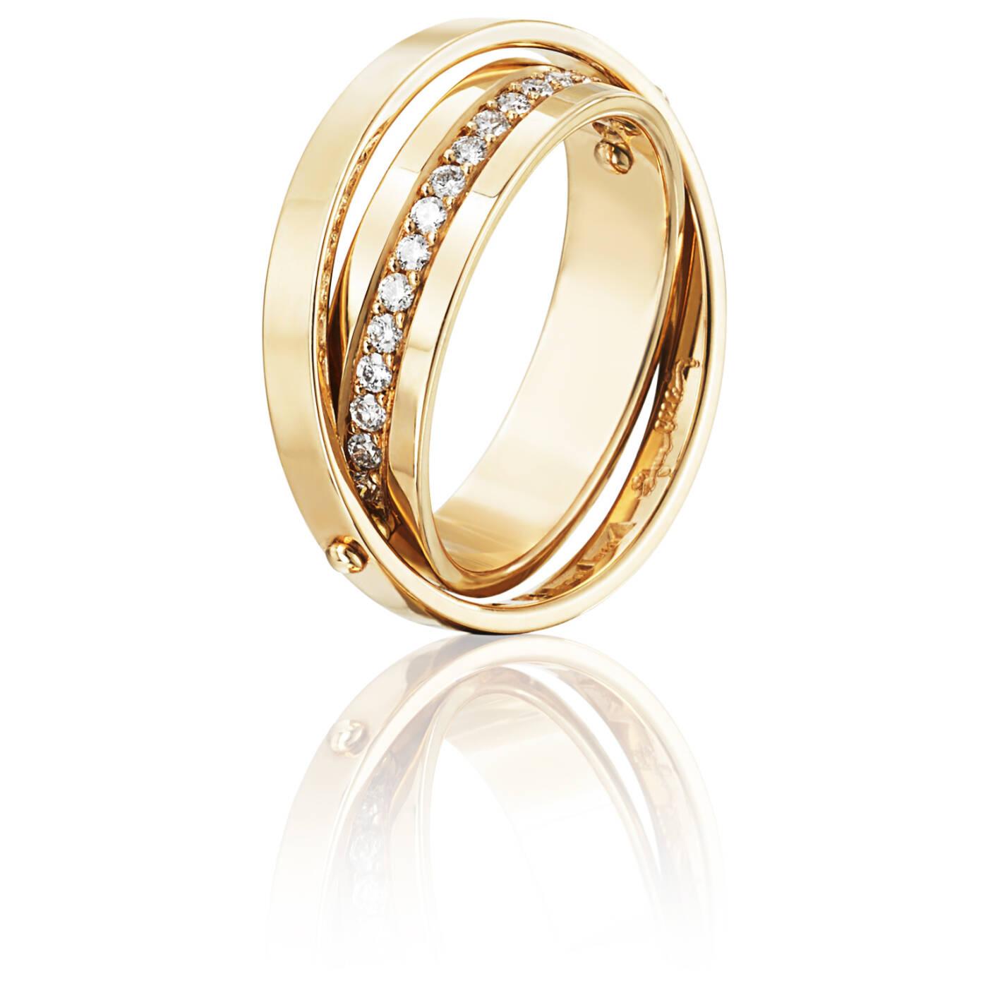 Two Of Us & Stars Ring Gold