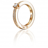 Heart To Heart 0.19 ct Diamonds Ring Gold