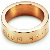 From Here To Eternity Stamped Ring Gold