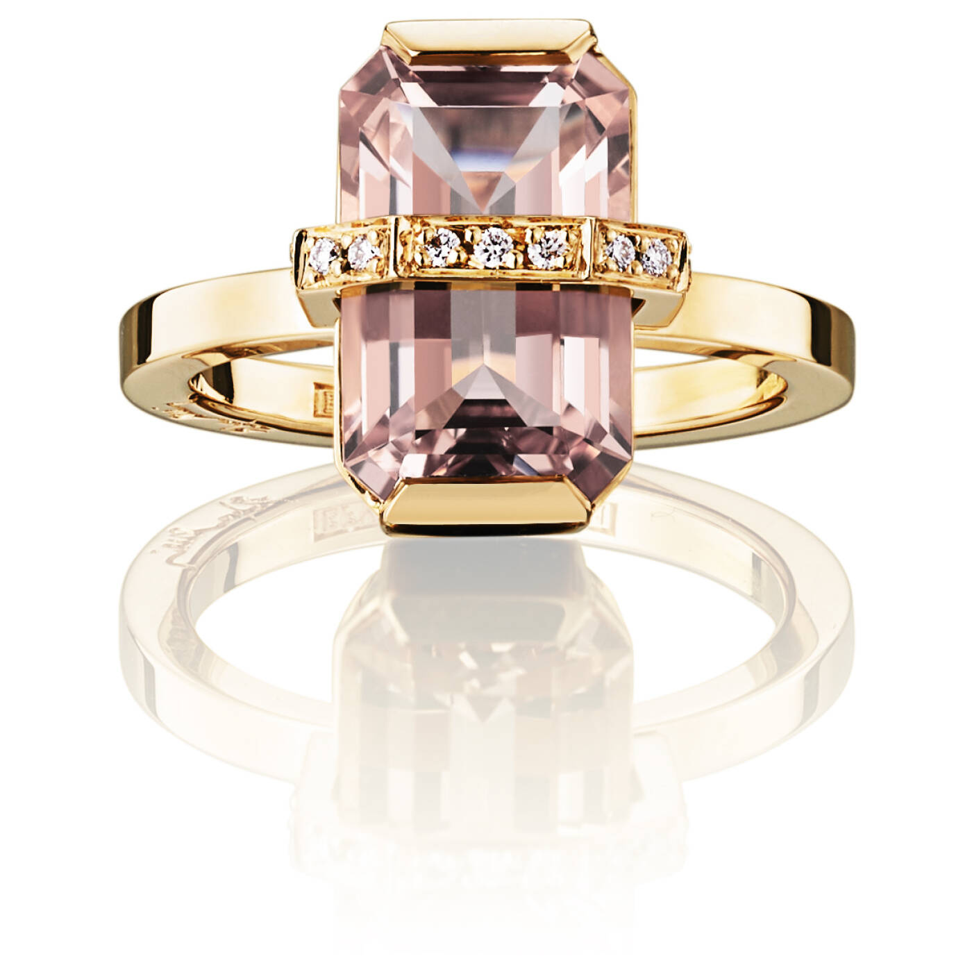 Little Bend Over - Morganite Ring Gold