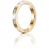 High & I Love You On Top Thin Ring Gold