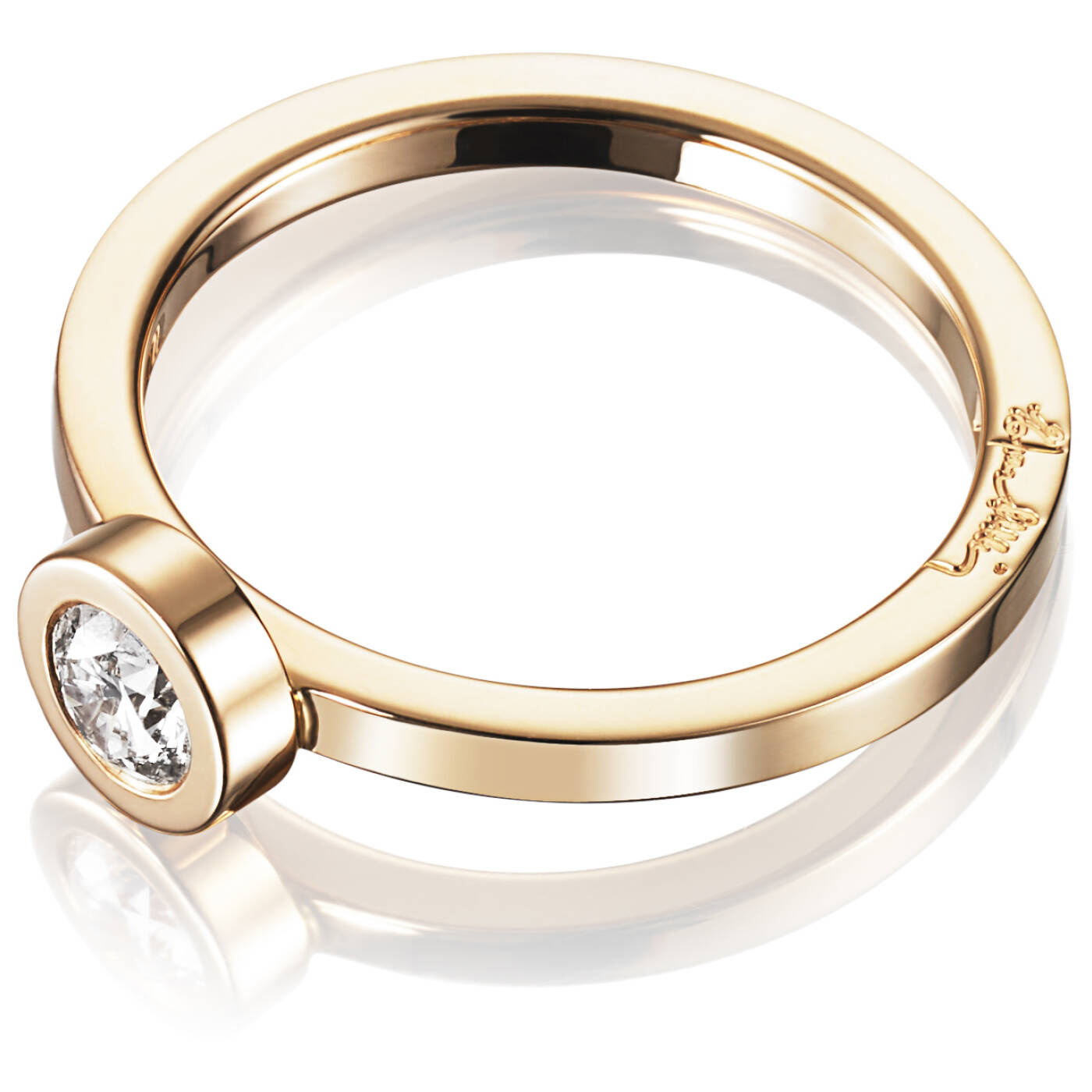The Wedding Thin 0.30 ct Diamonds Ring Gold