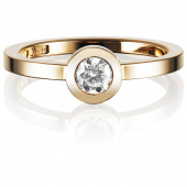The Wedding Thin 0.30 ct Diamonds Ring Gold