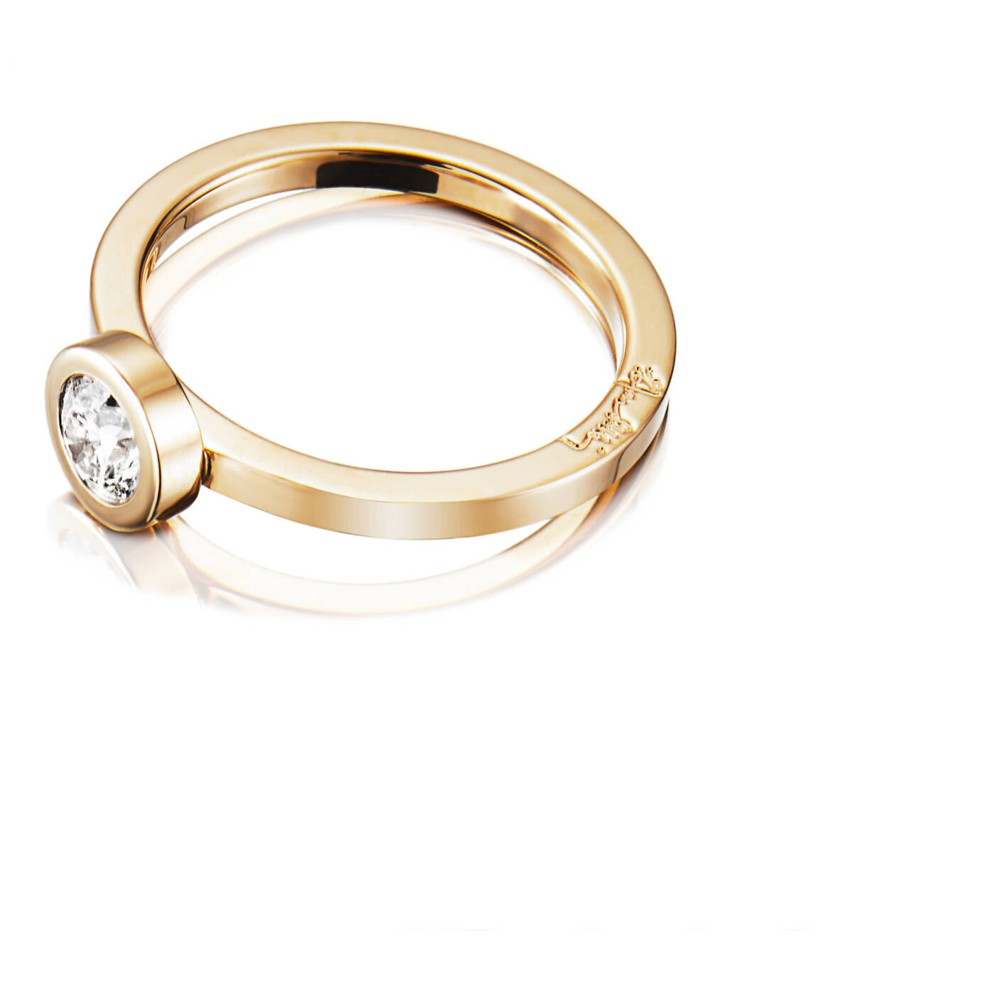 The Wedding Thin 0.40 ct Diamonds Ring Gold