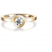 The Wedding Thin 0.40 ct Diamonds Ring Gold