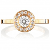 Wedding & Stars 0.40 ct Diamonds Ring Gold
