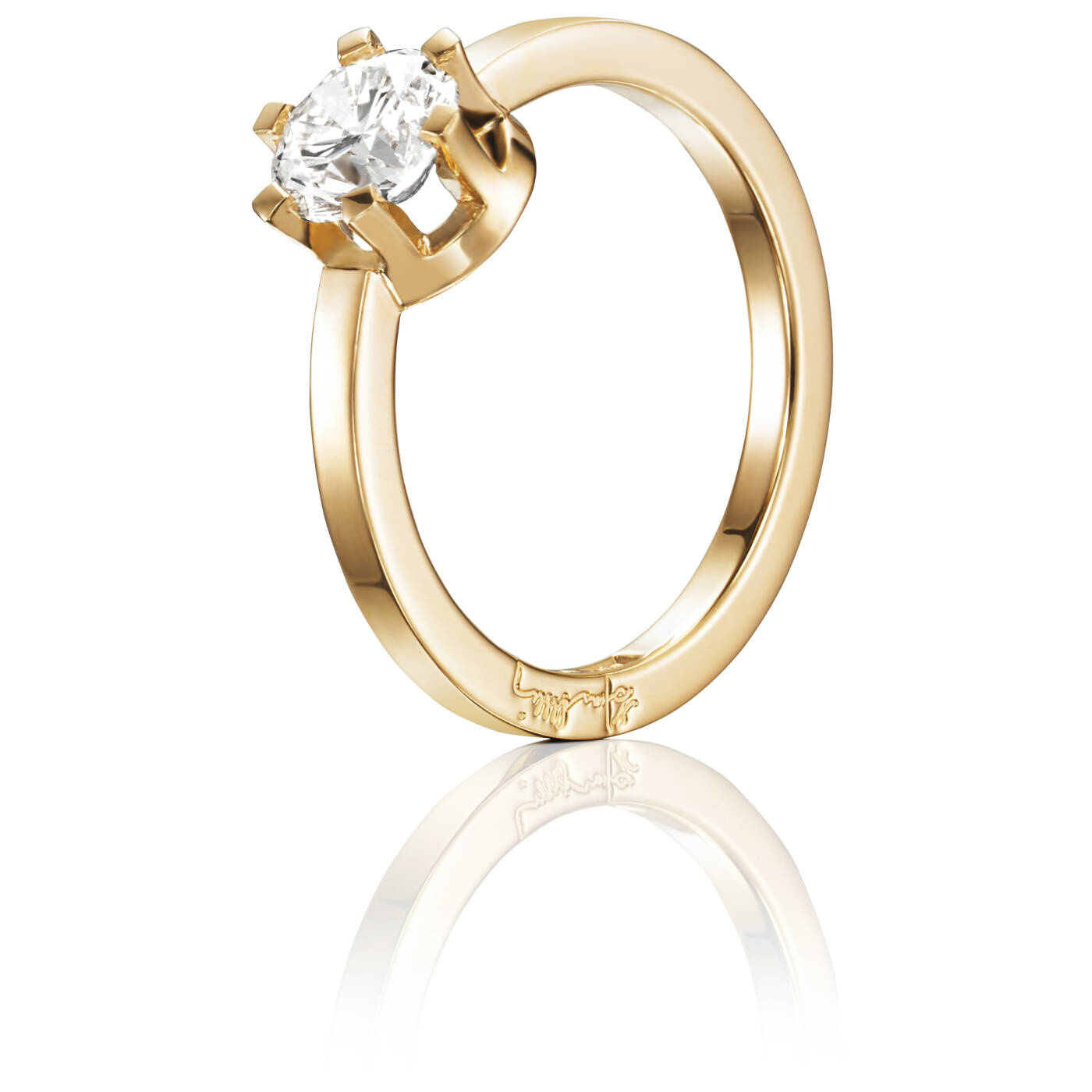 Crown Wedding 1.0 ct Diamonds Ring Gold
