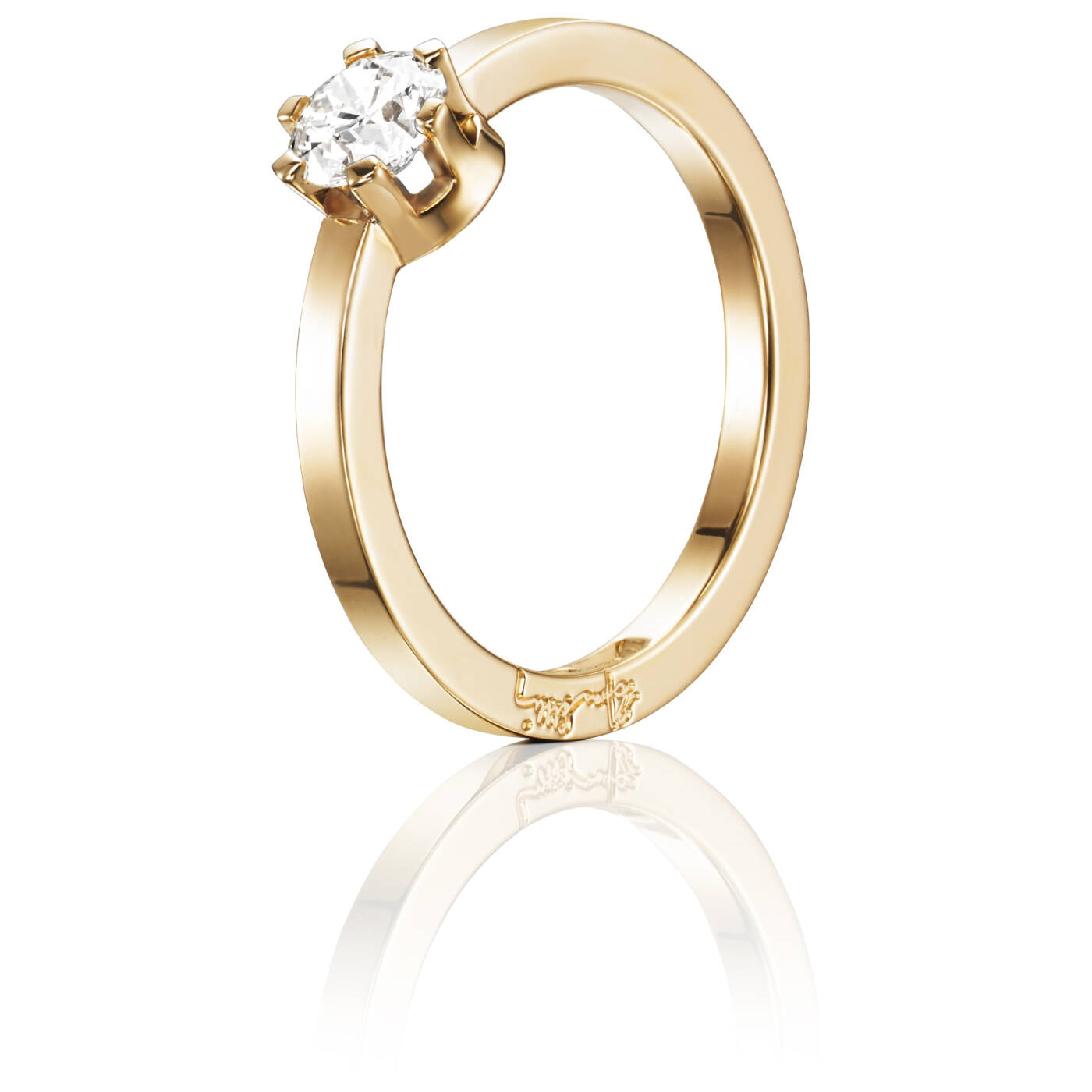 Crown Wedding 0.50 ct Diamonds Ring Gold