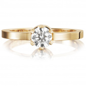 Crown Wedding 0.50 ct Diamonds Ring Gold