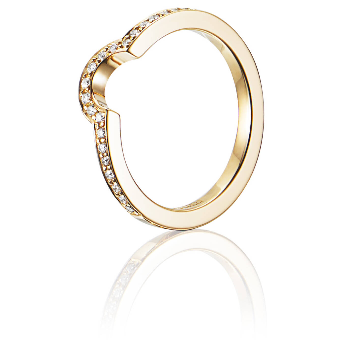 You & Me Threesome Ring Gold