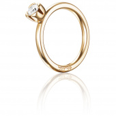 Love Bead Wedding 0.30 ct Diamonds Ring Gold