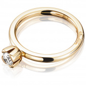Love Bead Wedding 0.30 ct Diamonds Ring Gold