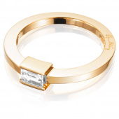 Deco Wedding Ring Gold
