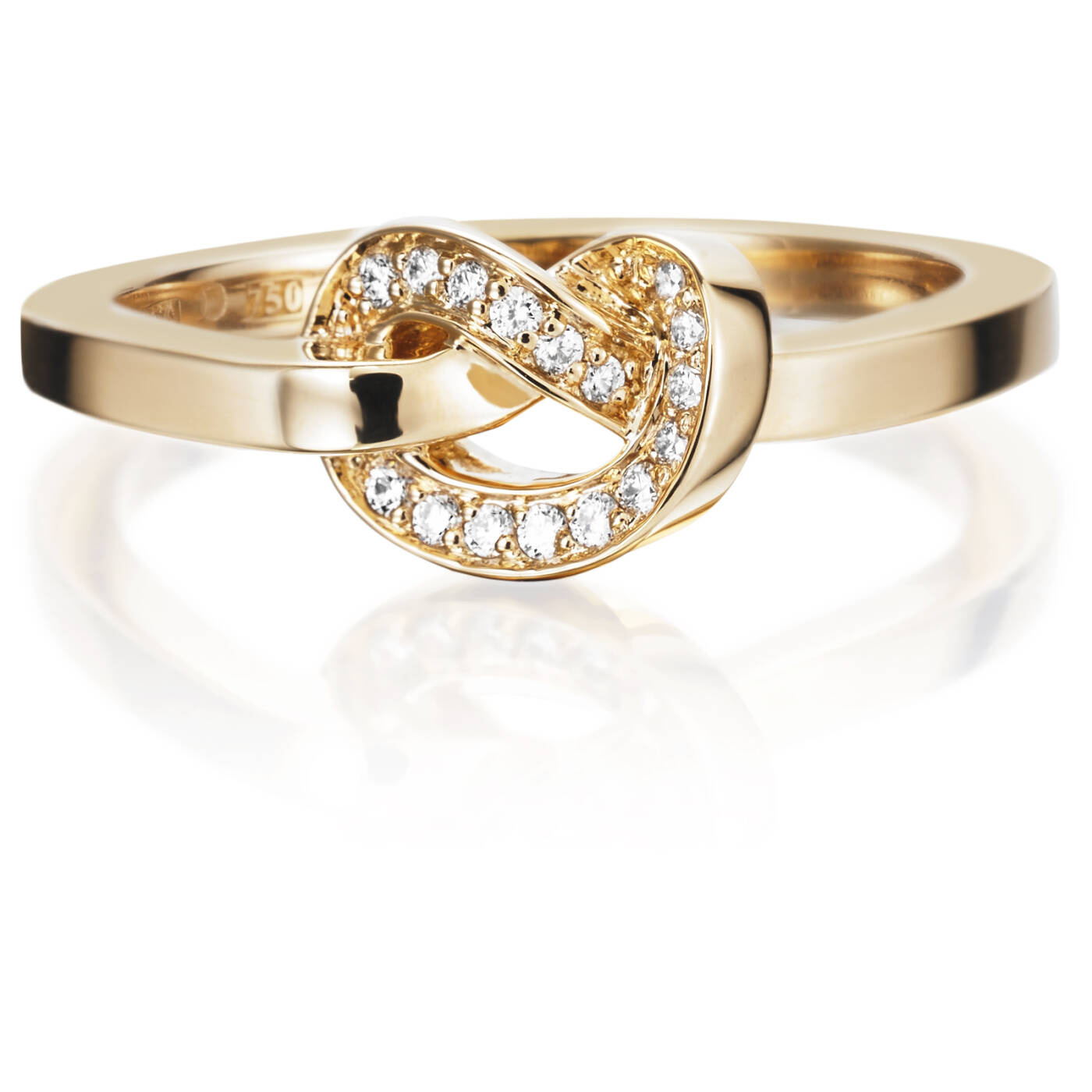 Love Knot & Stars Ring Gold