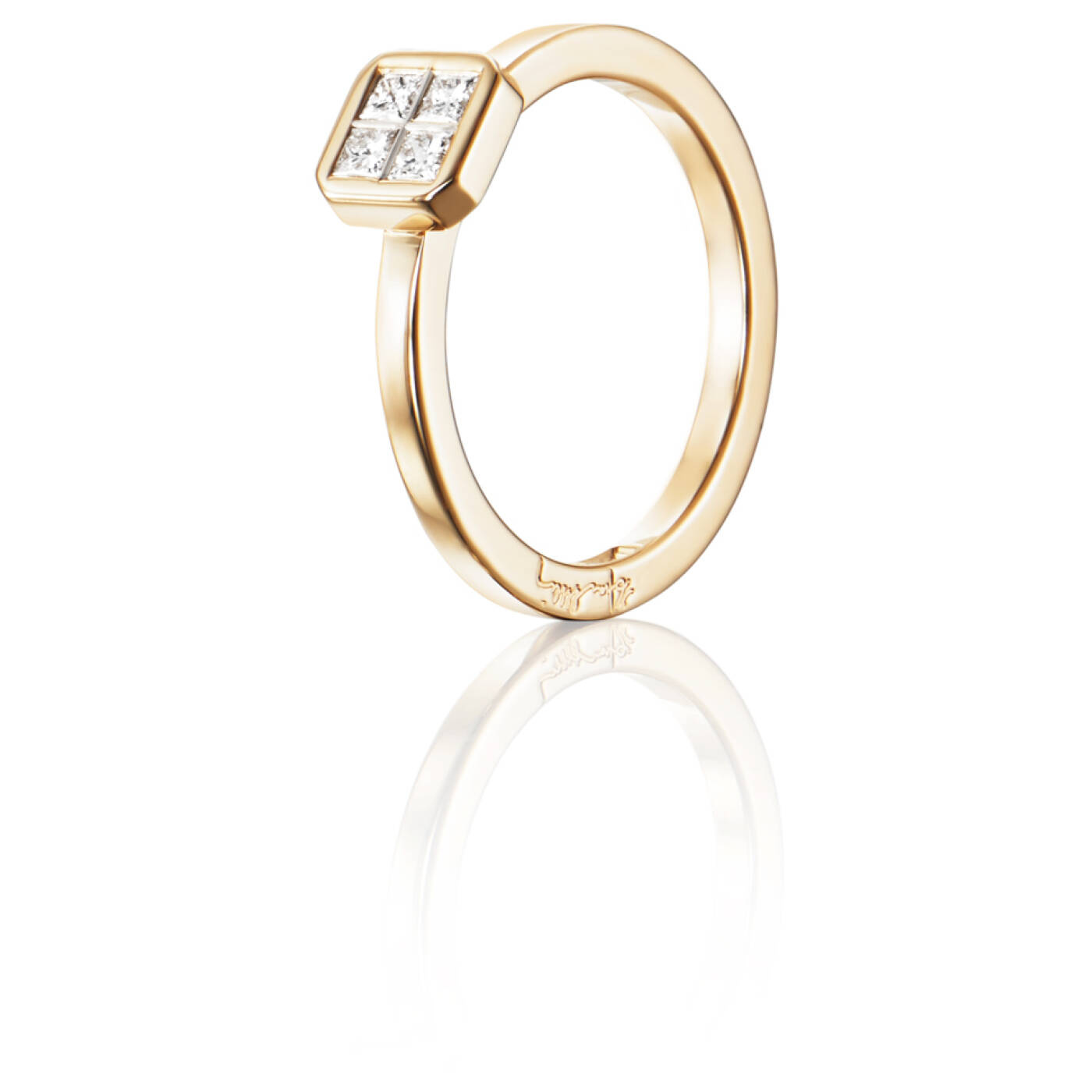 4 Love 0.20 ct Diamonds Ring Gold