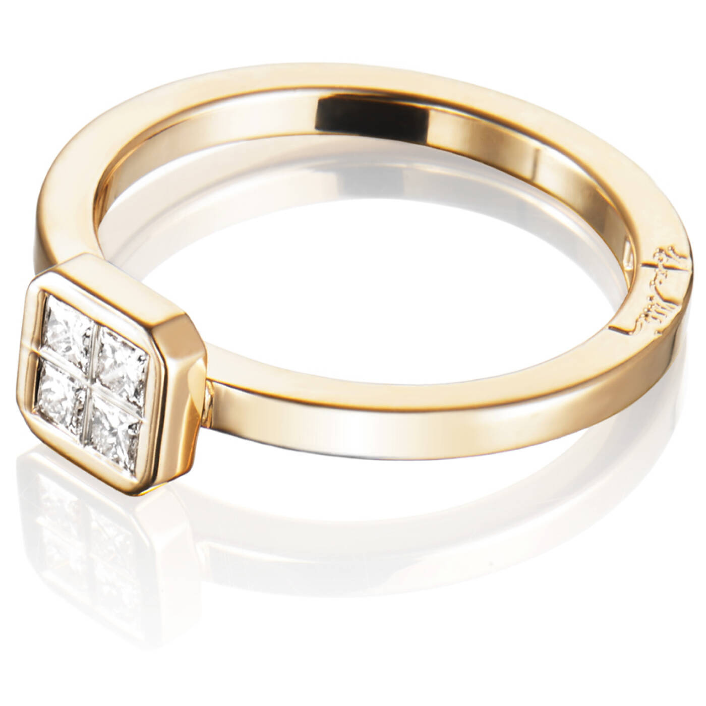 4 Love 0.20 ct Diamonds Ring Gold