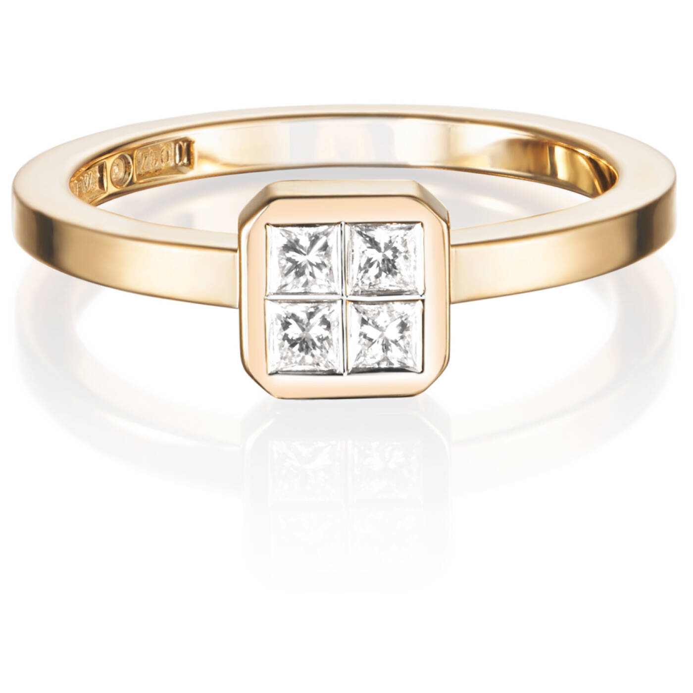 4 Love 0.20 ct Diamonds Ring Gold