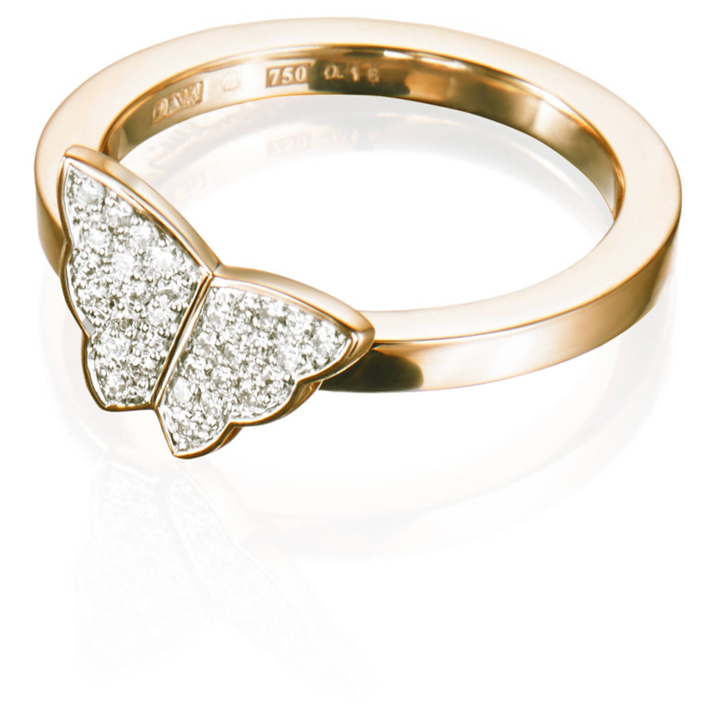 Little Miss Butterfly & Stars Ring Gold