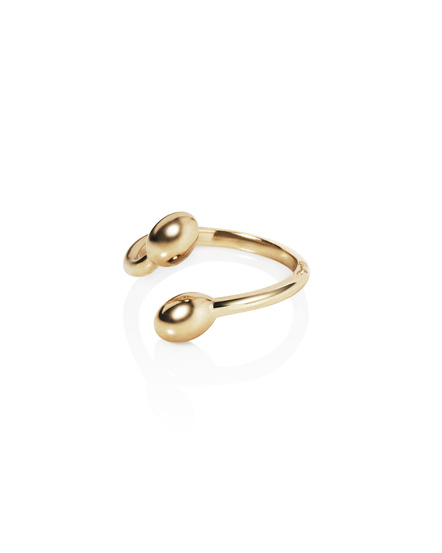 Love Bead Twin Ring Gold