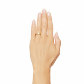 Half Round Thin Ring Gold Half Round Thin Ring Gold