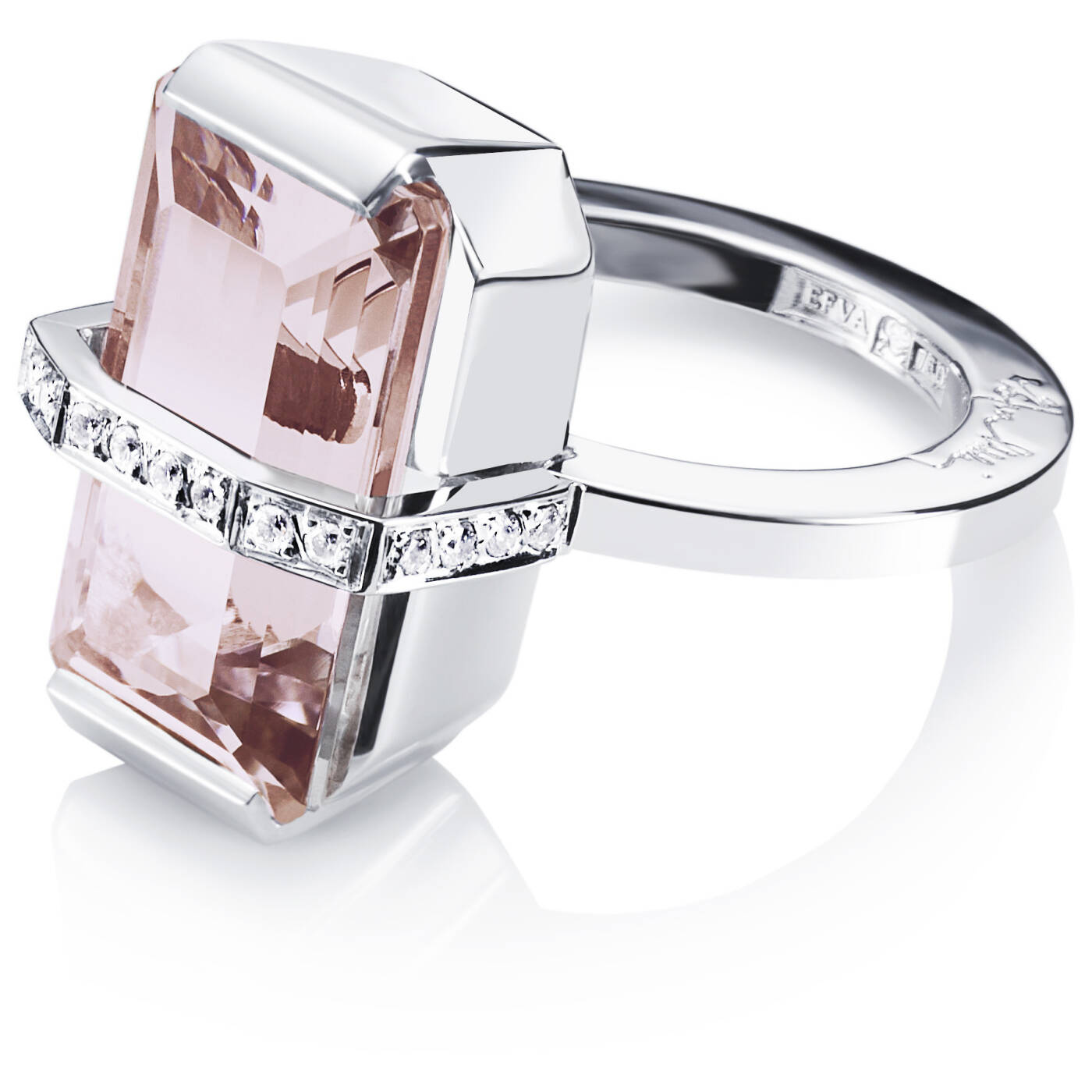 Bend Over - Morganite Ring White gold