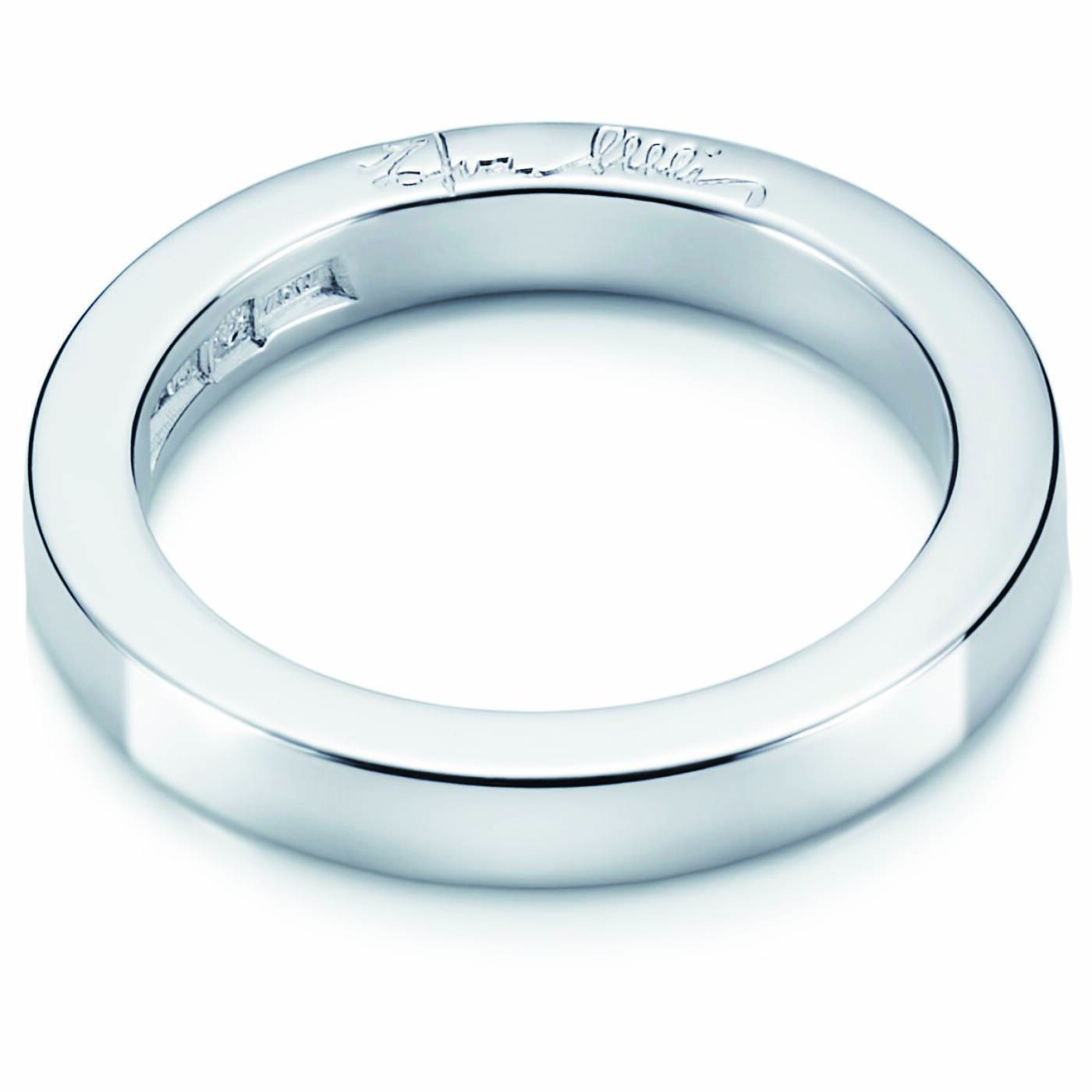Half Round Ring White gold