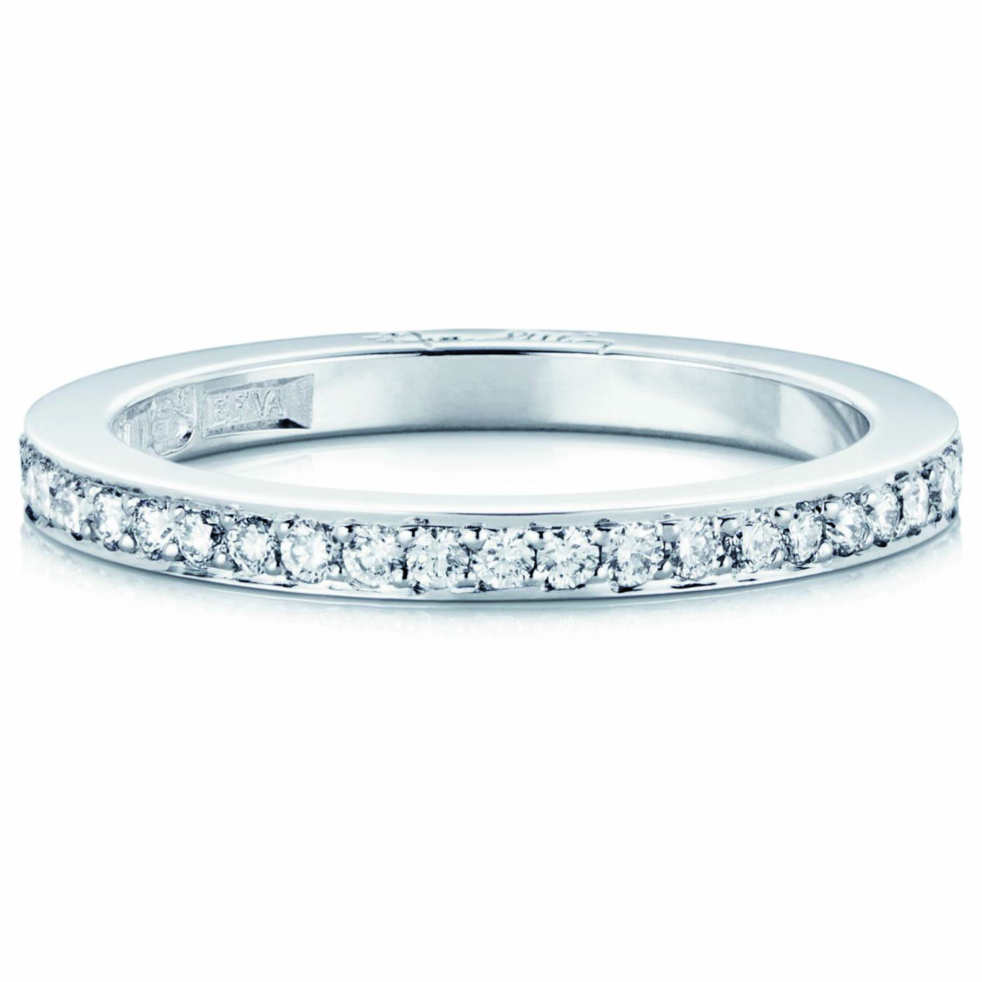 Stars & Signature Thin Ring White gold