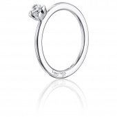 Love Bead Wedding 0.19 ct Diamonds Ring White gold