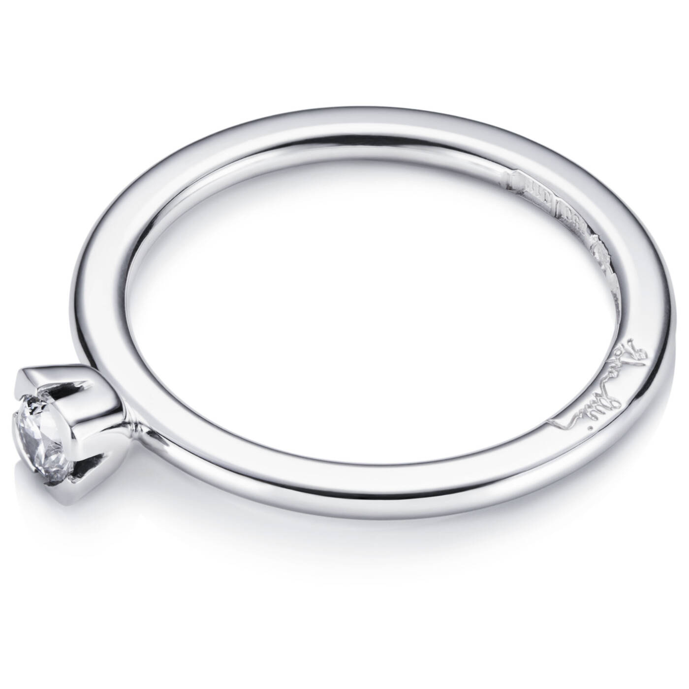 Love Bead Wedding 0.19 ct Diamonds Ring White gold