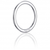 Love Bead Band Ring White gold