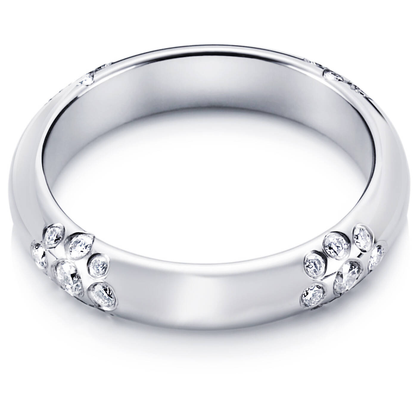 Sweet Hearts Ring White gold