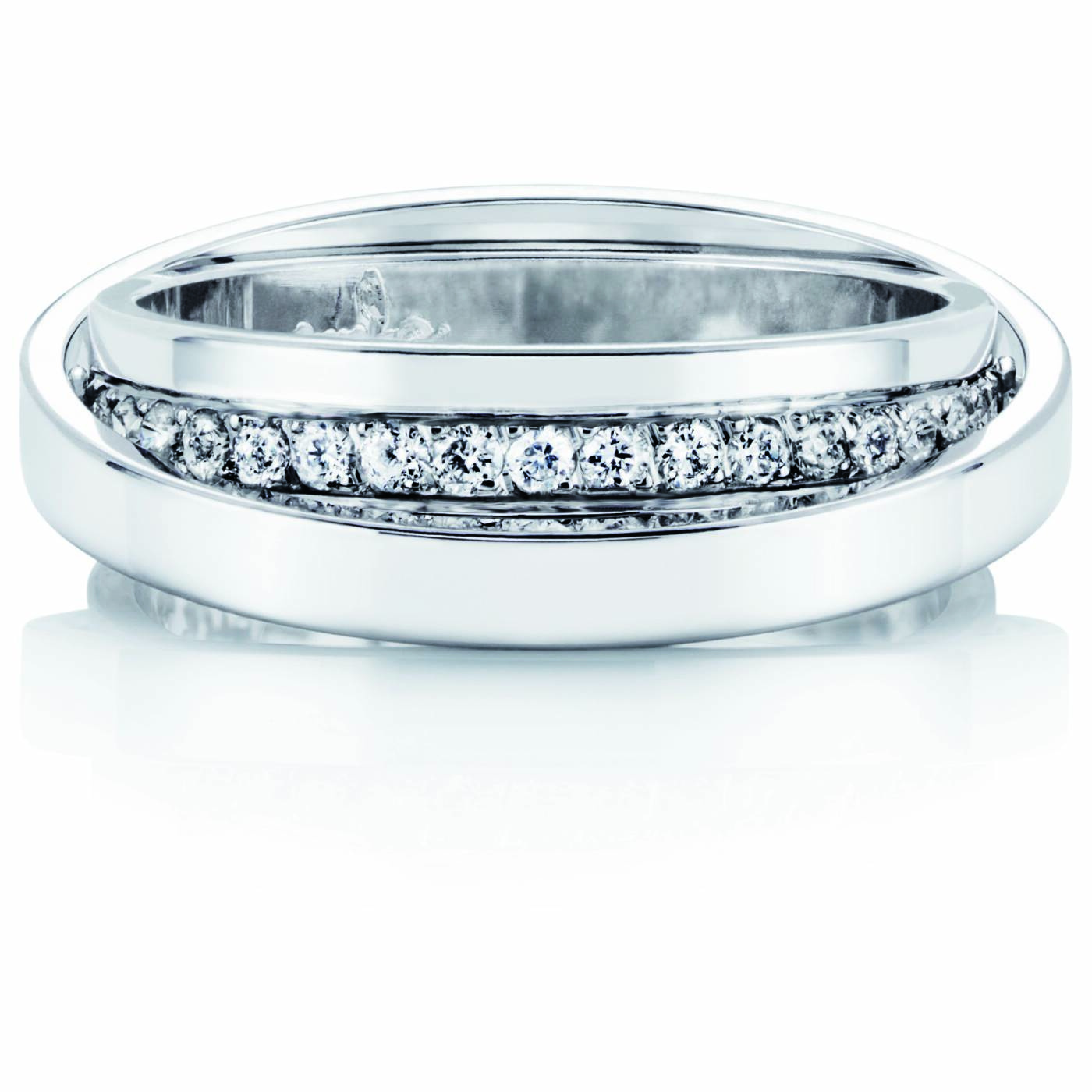 Two Of Us & Stars Ring White gold