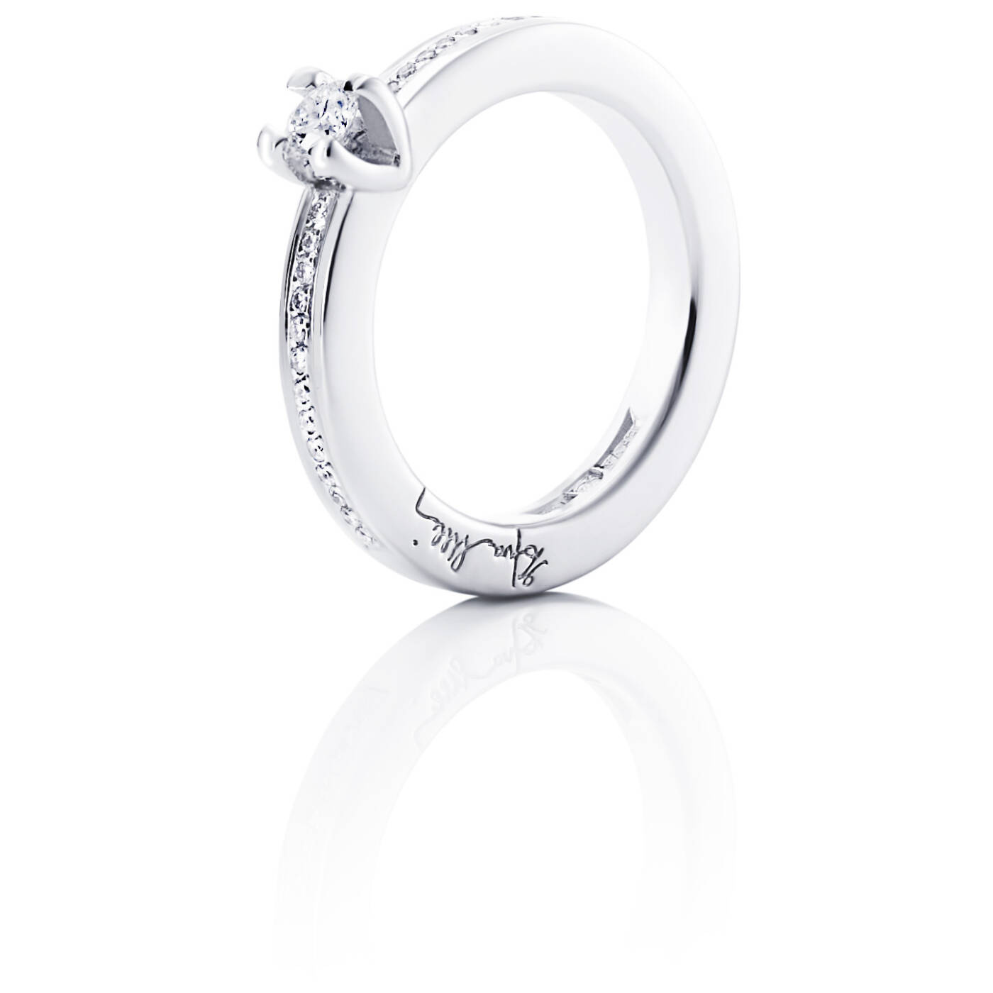 Heart To Heart 0.19 ct Diamonds Ring White gold