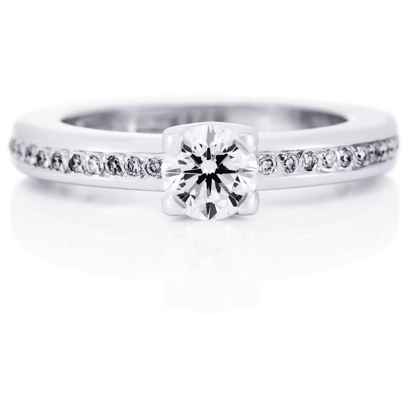 Heart To Heart 0.50 ct Diamonds Ring White gold