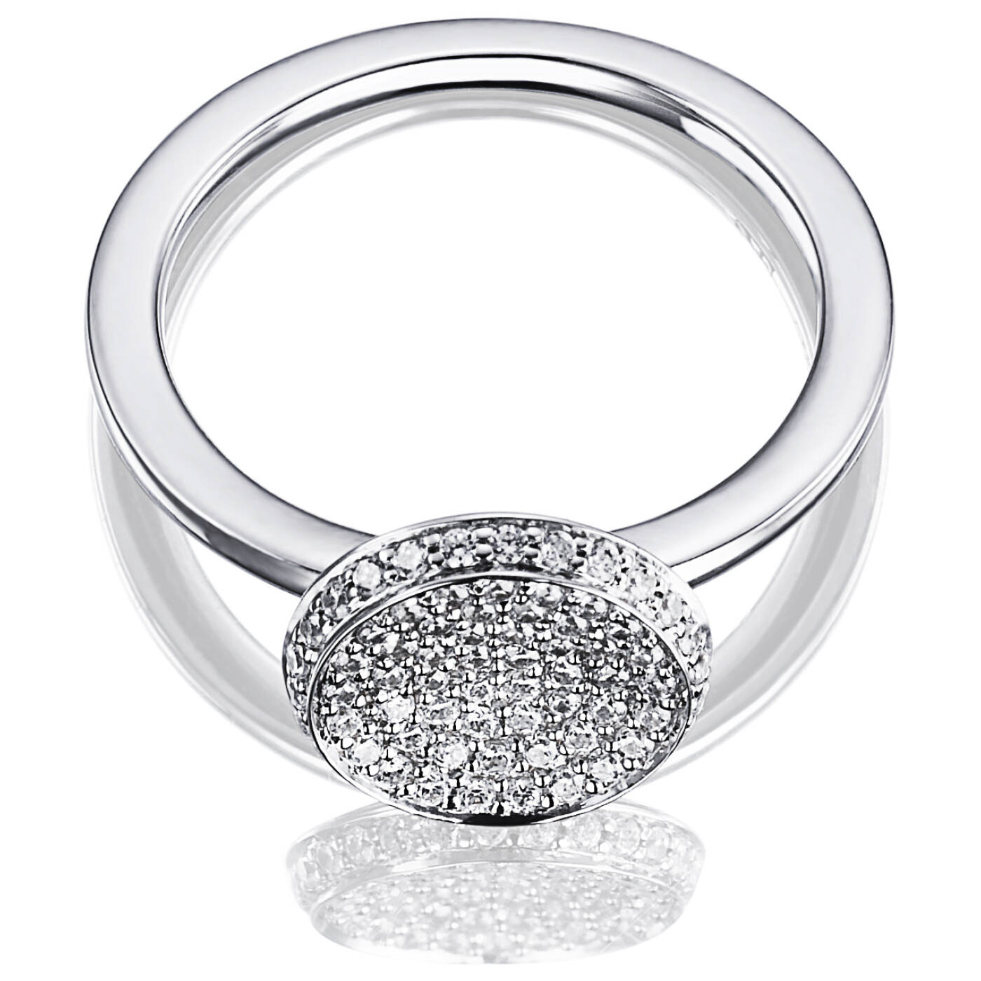 Love Bowl Ring White gold