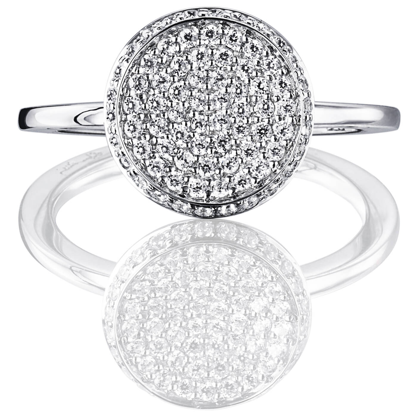 Love Bowl Ring White gold